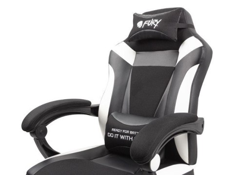 Fotel dla graczy Avenger M+ Czarno-biały Fotel dla graczy Avenger M+ Czarno-biały