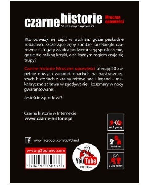 Gra Czarne Historie - Mroczne Opowieści Gra Czarne Historie - Mroczne Opowieści