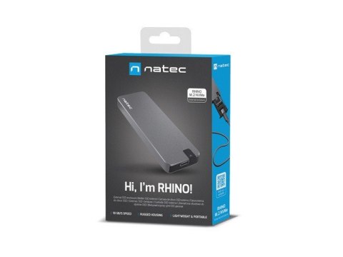 Kieszeń zewnętrzna SSD Rhino M.2 NVME USB-C 3.1 Gen 2 aluminium Kieszeń zewnętrzna SSD Rhino M.2 NVME USB-C 3.1 Gen 2 aluminium