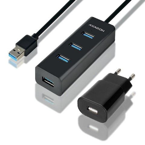 HUE-S2BP Hub 4-portowy USB 3.2 Gen 1 charging hub 1.2m kabel, AC adapter HUE-S2BP Hub 4-portowy USB 3.2 Gen 1 charging hub 1.2m kabel, AC adapter