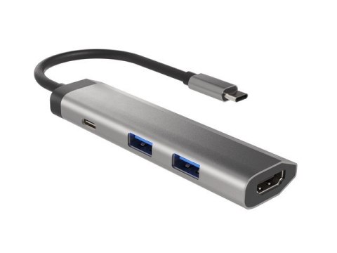 Stacja dokująca Multi Port Fowler Slim USB-C PD, 2x USB 3.0, HDMI 4K Stacja dokująca Multi Port Fowler Slim USB-C PD, 2x USB 3.0, HDMI 4K