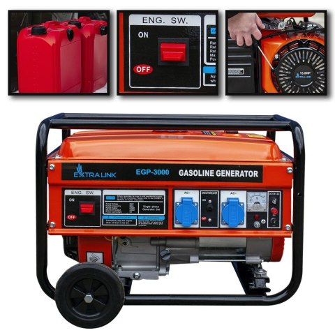Generator prądu Petrol 3kW EGP-3000 Generator prądu Petrol 3kW EGP-3000