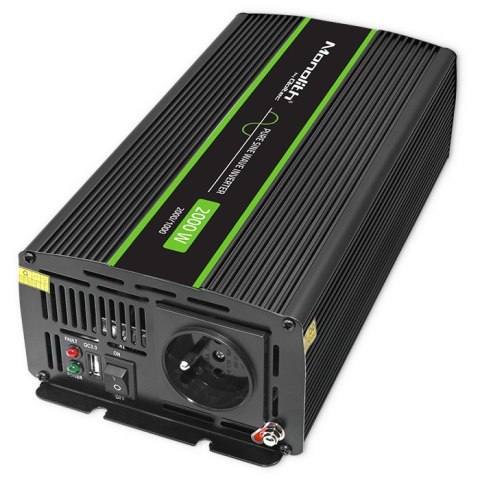 Przetwornica napięcia Monolith | 1000W | 2000W | 24V na 230V | Czysty Sinus Przetwornica napięcia Monolith | 1000W | 2000W | 24V na 230V | Czysty Sinus