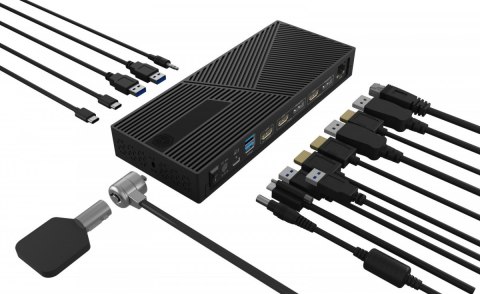Stacja dokująca IB-DK2246-C 11in1,HDMI,DP,LAN,TYPE-C Stacja dokująca IB-DK2246-C 11in1,HDMI,DP,LAN,TYPE-C