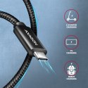 BUCM2-CM25AB Kabel USB-C - USB-C, 2.5m 5A charging, ALU, 240W PD, oplot, USB2.0, czarny