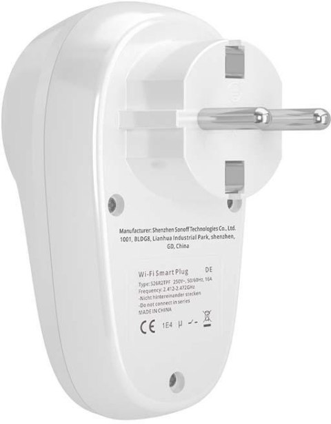 Inteligentne Gniazdko Wi-Fi Sonoff S26R2TPF-DE (Typ F) Inteligentne Gniazdko Wi-Fi Sonoff S26R2TPF-DE (Typ F)