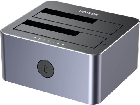 Y-3026GY01-EU Unitek Stacja klonująca dyski 2 x SATA 2,5"/3,5" USB 5Gbps Y-3026GY01-EU Unitek Stacja klonująca dyski 2 x SATA 2,5"/3,5" USB 5Gbps