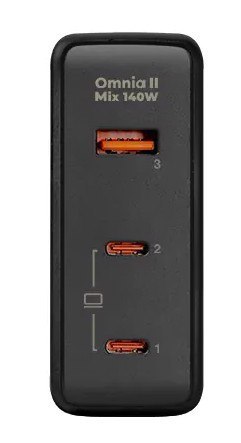 PA-B7O Omnia II GaN ładowarka sieciowa 3xUSB (2xUSB C+1xUSBA) 140W PD3.1 PPS EU/US/UK PA-B7O Omnia II GaN ładowarka sieciowa 3xUSB (2xUSB C+1xUSBA) 140W PD3.1 PPS EU/US/UK