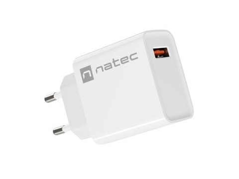 Ładowarka sieciowa Ribera 1x USB-A 18W Biała Ładowarka sieciowa Ribera 1x USB-A 18W Biała
