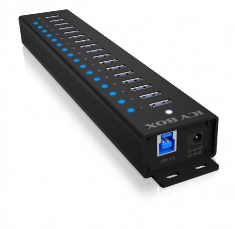 Hub IB-HUB1717 16+1 port USB HUB, 16x USB + 1x USB do ładowania, USB 3.2 Gen 1, 96 Watt zasilacz Hub IB-HUB1717 16+1 port USB HUB, 16x USB + 1x USB do ładowania, USB 3.2 Gen 1, 96 Watt zasilacz