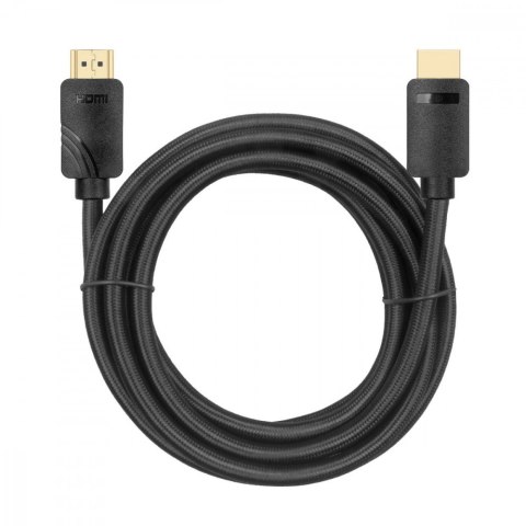 Kabel HDMI v 2.1 premium 3 m 8K Czarny Stworzony dla graczy Kabel HDMI v 2.1 premium 3 m 8K Czarny Stworzony dla graczy