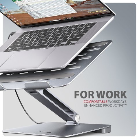 HMC-STND Stojak z wieloportowy hub Aluminiowy 7in1, 5Gbps, do 10"-16" cali laptopów, nastawny, 3x USB-A, HDMI 4K/60Hz, GLAN, PD HMC-STND Stojak z wieloportowy hub Aluminiowy 7in1, 5Gbps, do 10"-16" cali laptopów, nastawny, 3x USB-A, HDMI 4K/60Hz, GLAN, PD