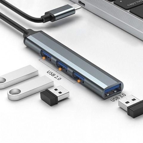 HUB adapter USB-C 3.1 4w1 | USB 3.0 | 3x USB 2.0 HUB adapter USB-C 3.1 4w1 | USB 3.0 | 3x USB 2.0