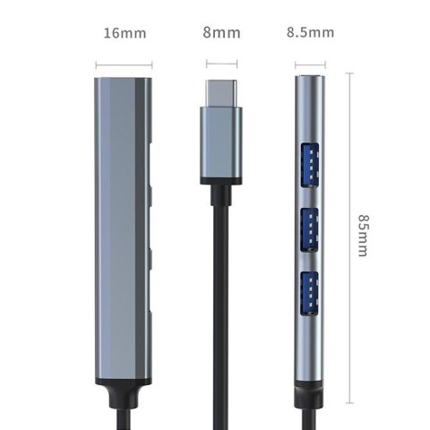 HUB adapter USB-C 3.1 4w1 | USB 3.0 | 3x USB 2.0 HUB adapter USB-C 3.1 4w1 | USB 3.0 | 3x USB 2.0