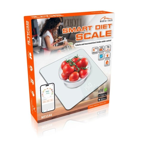 Inteligentna waga kuchenna MT5544 z aplikacją dietetyczną Inteligentna waga kuchenna MT5544 z aplikacją dietetyczną