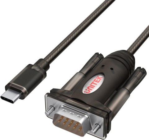 Adapter Unitek Y-1105K USB-C 1x RS-232 Adapter Unitek Y-1105K USB-C 1x RS-232