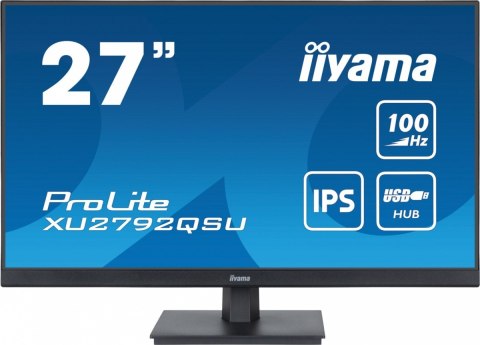 Monitor 27 cali ProLite XU2792QSU-B6 IPS,QHD,100Hz,HDMI,DP,4xUSB3.2,SLIM Monitor 27 cali ProLite XU2792QSU-B6 IPS,QHD,100Hz,HDMI,DP,4xUSB3.2,SLIM