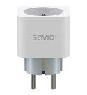 Inteligentne gniazdko Wi-Fi 16A Pomiar zużycia energii, wielopak 3 szt., AS-01, białe