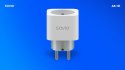 Inteligentne gniazdko Wi-Fi 16A Pomiar zużycia energii, wielopak 3 szt., AS-01, białe