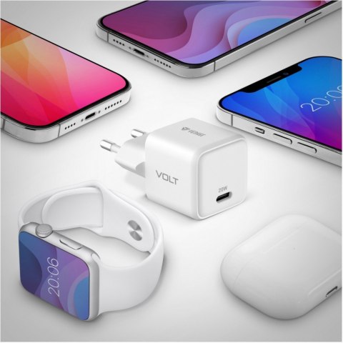 Ładowarka sieciowa USB C 20W 3A Power Delivery 3.0 QC 3.0 Biała Ładowarka sieciowa USB C 20W 3A Power Delivery 3.0 QC 3.0 Biała