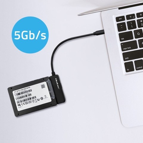 Adapter SATA | Przejściówka na dysk SSD HDD 2.5" | USB-C | Super speed 5Gb/s | 2TB Adapter SATA | Przejściówka na dysk SSD HDD 2.5" | USB-C | Super speed 5Gb/s | 2TB
