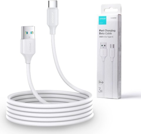 Kabel USB-A / USB-C Joyroom S-UC027A9 200cm 3A w oplocie biały Kabel USB-A / USB-C Joyroom S-UC027A9 200cm 3A w oplocie biały