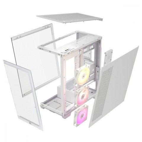 Obudowa 3500X ARGB TG Mid-Tower biała Obudowa 3500X ARGB TG Mid-Tower biała