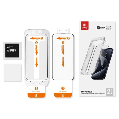 Szkło hartowane EasyShield 2-Pack - iPhone 15 Pro (2 sztuki) Szkło hartowane EasyShield 2-Pack - iPhone 15 Pro (2 sztuki)