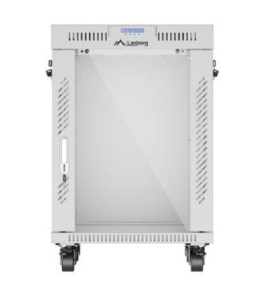 Szafa stojąca rack 19 cali 15U 600X600 szara LCD flack pack Szafa stojąca rack 19 cali 15U 600X600 szara LCD flack pack