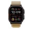 Opaska Alpine w kolorze beżu do koperty 49 mm - rozmiar M - elementy z tytanu w kolorze czarnym