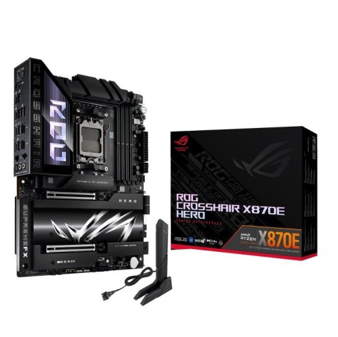 Płyta główna ROG CROSSHAIR X870E HERO AM5 4DDR5 HDMI/USB-C Płyta główna ROG CROSSHAIR X870E HERO AM5 4DDR5 HDMI/USB-C