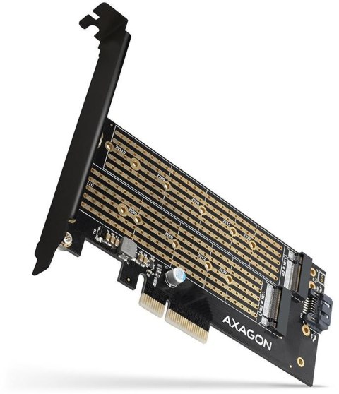 Adapter Axagon PCEM2-D PCIe NVME + SATA M.2 Adapter Axagon PCEM2-D PCIe NVME + SATA M.2
