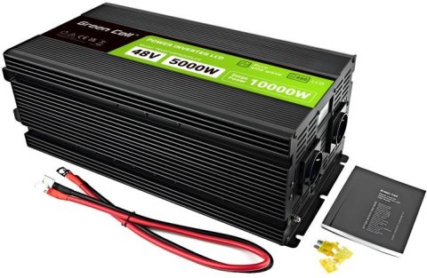 PRZETWORNICA NAPIĘCIA Green Cell PowerInverter LCD 48V / 230V 5000/10000W CZYSTA SINUSOIDA PRZETWORNICA NAPIĘCIA Green Cell PowerInverter LCD 48V / 230V 5000/10000W CZYSTA SINUSOIDA
