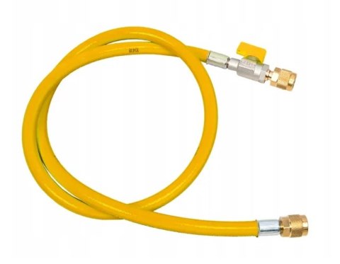 Wąż serwisowy z zaworem odcinającym REFCO CA-CL-60-Y (150 cm / 1/4" x 1/4") Wąż serwisowy z zaworem odcinającym REFCO CA-CL-60-Y (150 cm / 1/4" x 1/4")