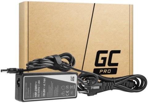 ZASILACZ ŁADOWARKA DO LAPTOPA ASUS TOSHIBA Green Cell PRO AD27AP 19V 4,74A 90W 5,5mm/2,5mm ZASILACZ ŁADOWARKA DO LAPTOPA ASUS TOSHIBA Green Cell PRO AD27AP 19V 4,74A 90W 5,5mm/2,5mm
