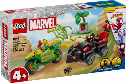 Klocki SPIDEY 11198 Pościg Spina za Electro w dinopojeździe Klocki SPIDEY 11198 Pościg Spina za Electro w dinopojeździe