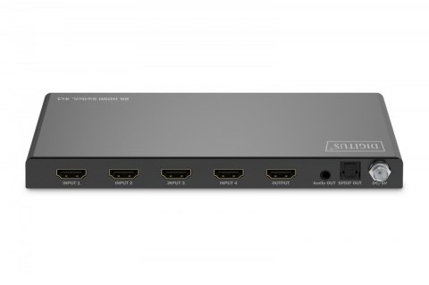 Przełącznik / Switch HDMI 4x1, 8K/60Hz (4:4:4) z HDR, 48 Gbps, HDCP 2.3, Toslink / Stereo, EDID Przełącznik / Switch HDMI 4x1, 8K/60Hz (4:4:4) z HDR, 48 Gbps, HDCP 2.3, Toslink / Stereo, EDID