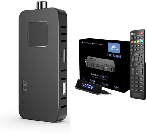 Dekoder DVB-T2 H.265 Spacetronik U8 Mini Dekoder DVB-T2 H.265 Spacetronik U8 Mini