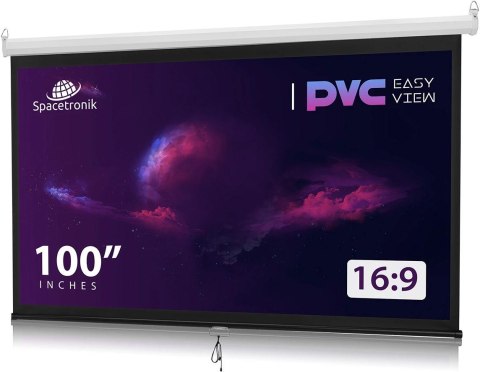 Ekran projekcyjny zwijany ręcznie 100" 16:9 Ekran projekcyjny zwijany ręcznie 100" 16:9