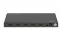 Rozdzielacz/Splitter HDMI 1x4, 8K/60Hz (4:4:4) z HDR, 48 Gbps, HDCP 2.3. Toslink / Stereo, EDID