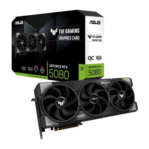Karta graficzna GeForce RTX 5080 TUF GAMING OC 16GB GDDR7 256bit DP/HDMI Karta graficzna GeForce RTX 5080 TUF GAMING OC 16GB GDDR7 256bit DP/HDMI