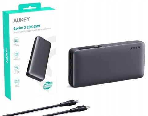 PB-Y43 Power Bank | 20000mAh | 65W | 3xUSB | PD 3.0 QC 3.0 LED PPS PB-Y43 Power Bank | 20000mAh | 65W | 3xUSB | PD 3.0 QC 3.0 LED PPS