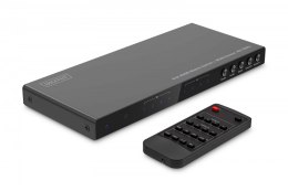 Przełącznik/Matrix HDMI 4/2-porty 4K/30Hz UHD HDCP 1.4 audio z pilotem