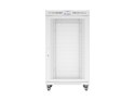 Szafa instalacyjna rack stojąca 19 cali 27U 800x1000 drzwi perforowane LCD szara (Flat pack)