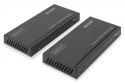 Przedłużacz / Extender HDMI HDBaseT 150m kat.5e/6/74K 60Hz PoC (Power over Cable) IR audio (zestaw)