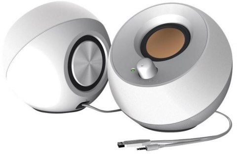 Głośniki komputerowe Creative Pebble 2.0 USB biały Głośniki komputerowe Creative Pebble 2.0 USB biały
