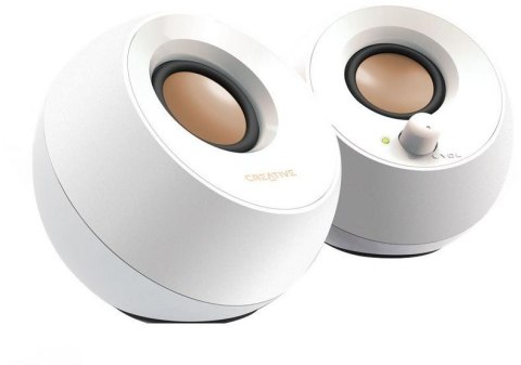 Głośniki komputerowe Creative Pebble 2.0 USB biały Głośniki komputerowe Creative Pebble 2.0 USB biały