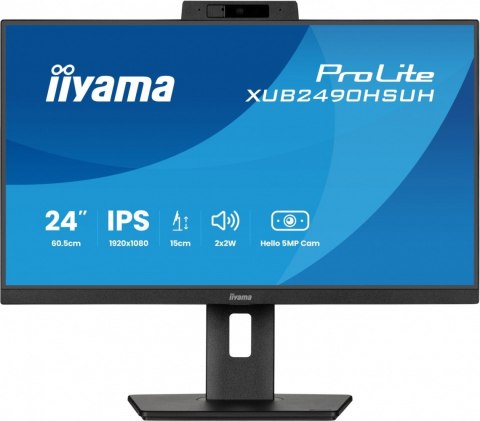 Monitor 24 cale XUB2490HSUH-B2 IPS,FHD,CAM,MIC,HDMI,DP Monitor 24 cale XUB2490HSUH-B2 IPS,FHD,CAM,MIC,HDMI,DP