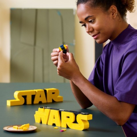 Klocki Star Wars 75407 Logo Star Wars zbudowane z klocków Klocki Star Wars 75407 Logo Star Wars zbudowane z klocków