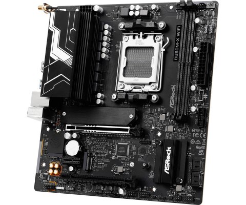 Płyta główna B850M-X WIFI R2.0 AM5 2DDR5 M.2 USBC mATX Płyta główna B850M-X WIFI R2.0 AM5 2DDR5 M.2 USBC mATX